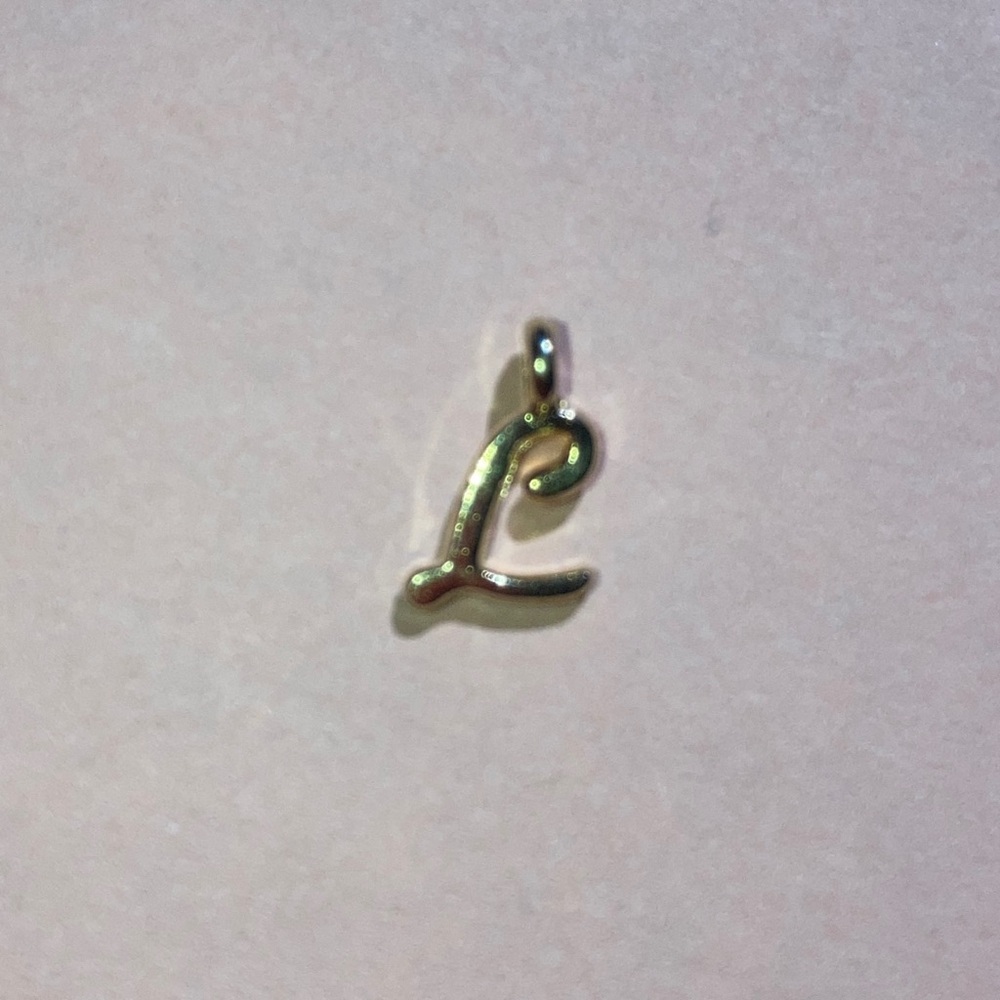“L” Charm jewelry making Necklace bracelet ring baubles keychain ID tag lanyard